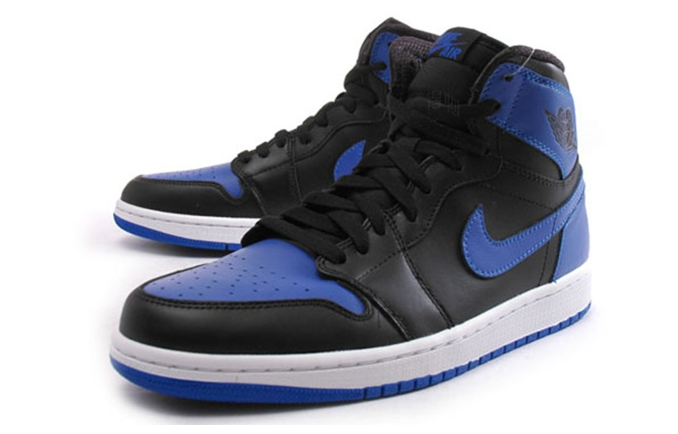 Мужские кроссовки Jordan Air Jordan 1 Retro Black Royal Blue (синие) — фото 3