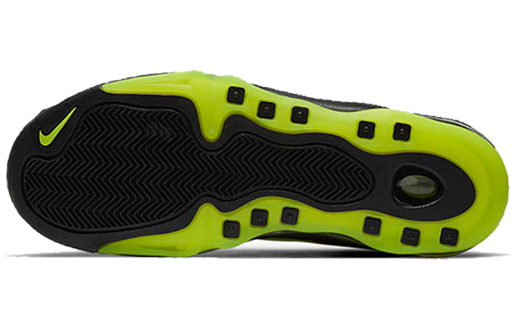 Мужские кроссовки Nike Air Total Max Uptempo (черно-зеленые) — фото 6