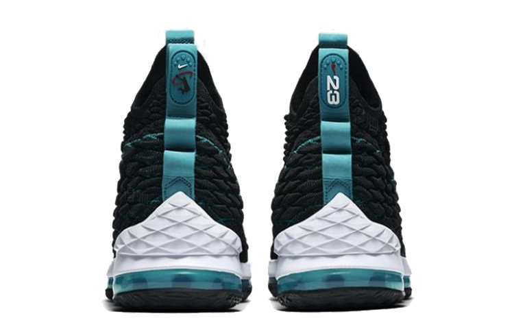 Мужские кроссовки Nike Lebron 15 (черно-синие) — Чёрный / синий — фото 4