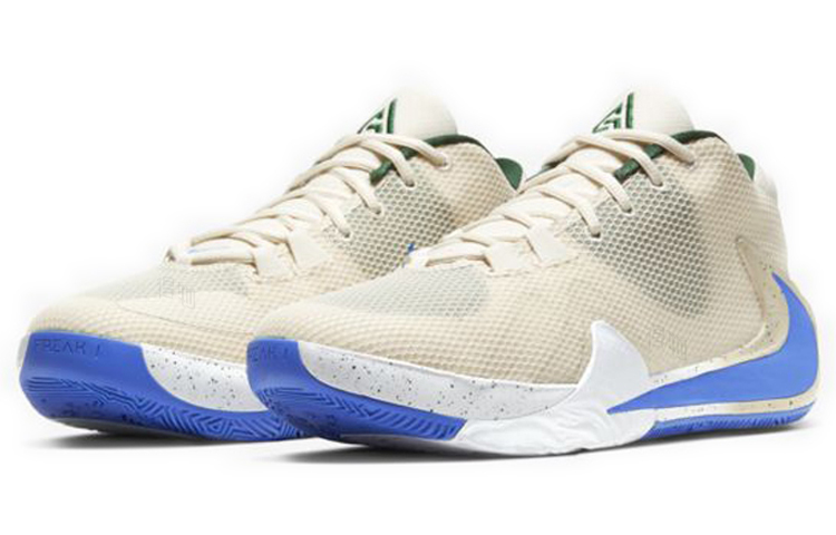 Мужские кроссовки Nike Freak 1 EP "Light Cream" (кремово-белый / синий) — Кремовыйбелый / синий — фото 3