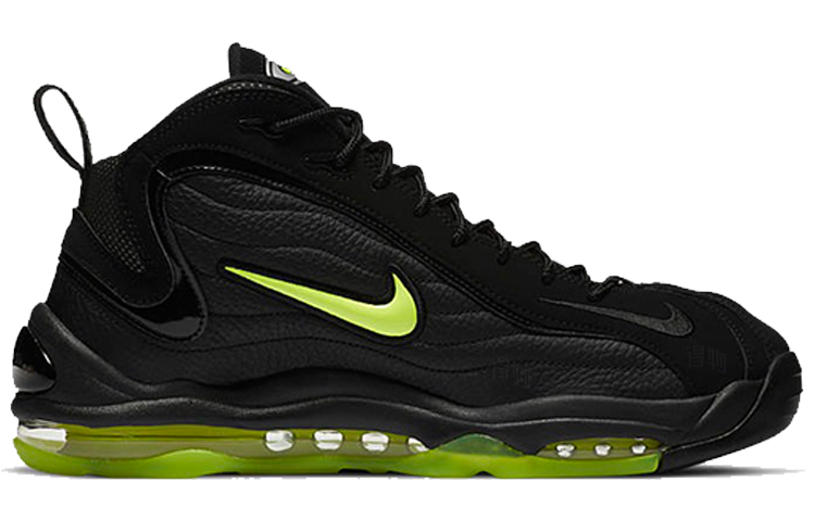 Мужские кроссовки Nike Air Total Max Uptempo (черно-зеленые) — фото 2