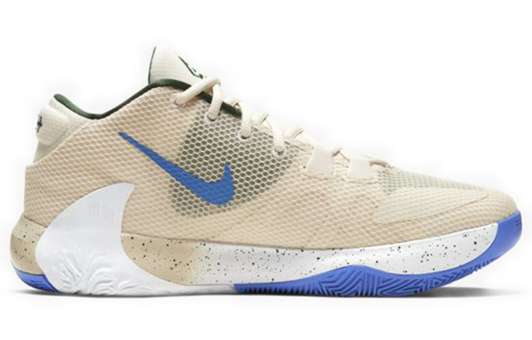 Мужские кроссовки Nike Freak 1 EP "Light Cream" (кремово-белый / синий) — Кремовыйбелый / синий — фото 2