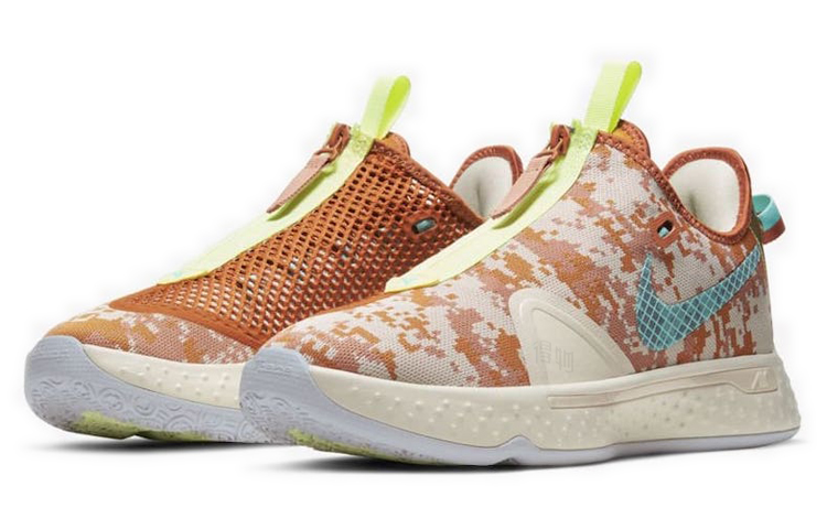 Мужские кроссовки Nike PG 4 "Digi-Camo" GE NBA 2K20 4 (синийоранжевый) — фото 3