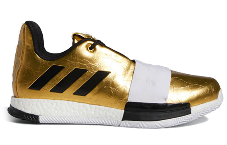 Мужские кроссовки adidas Harden Vol.3 (черно-золотые) — фото 2