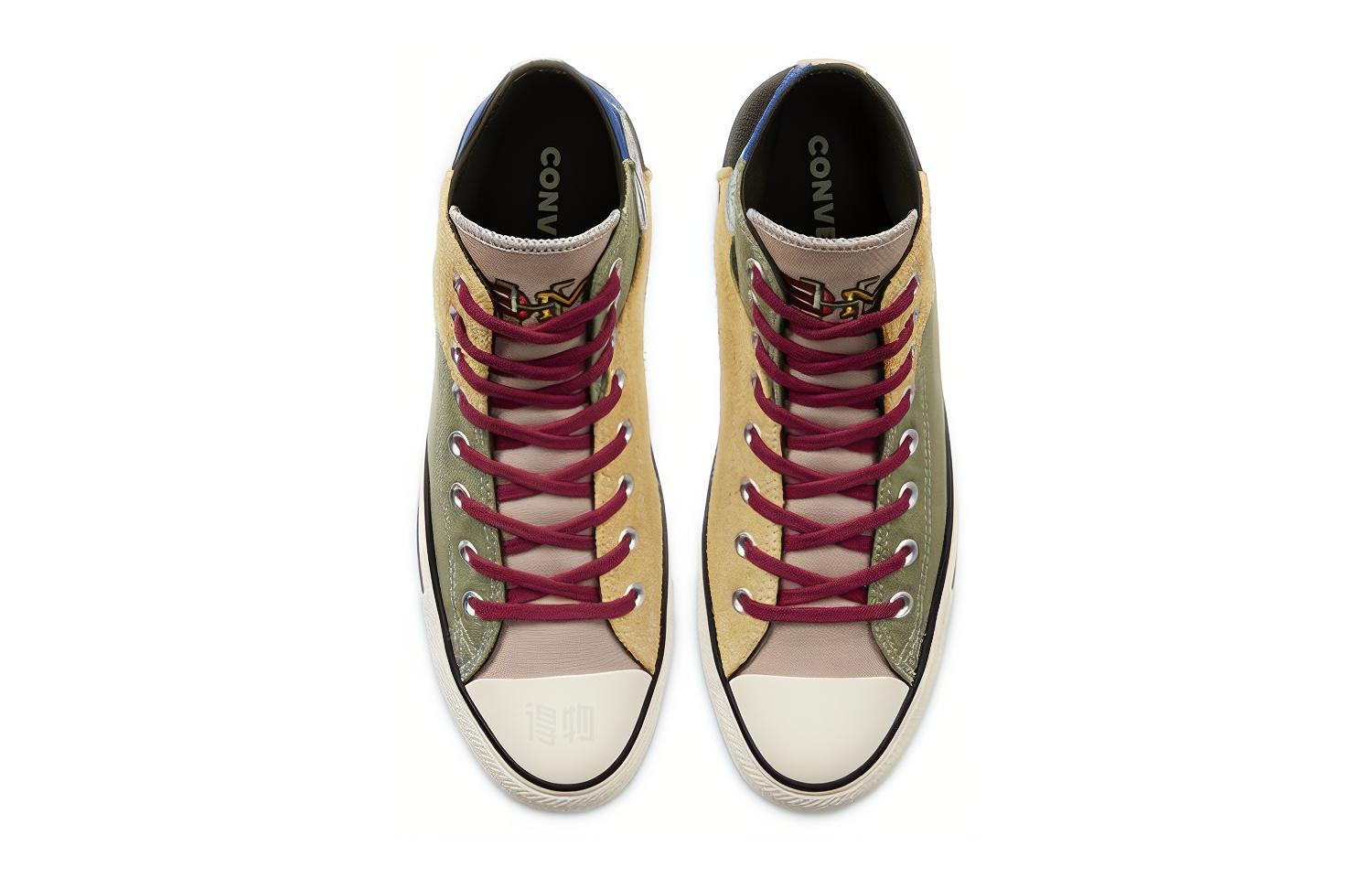 Высокие кеды Converse Chuck Taylor All Star BHM (черно-желто-сине-зеленый) — Чёрный / жёлтый / синий / зелёный — фото 4