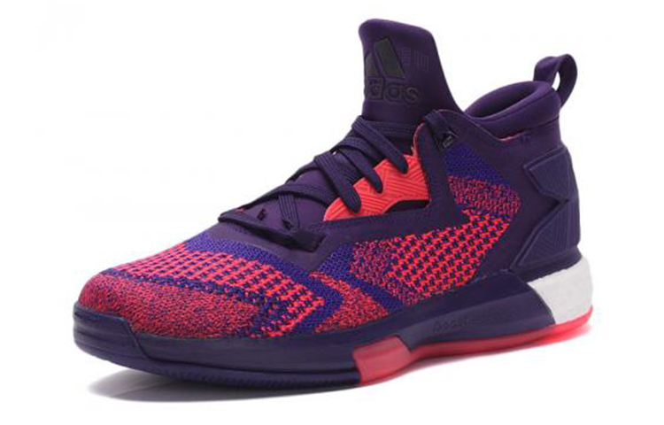 Мужские кроссовки adidas D lillard 2 Boost (фиолетовые) — 葡萄紫 — фото 3