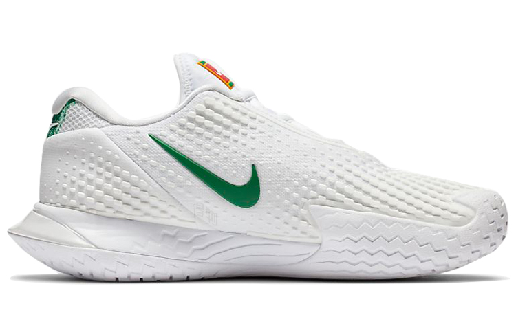 Женские кроссовки Nike Air Zoom Vapor Cage 4 HC (бело-зеленые) — фото 2