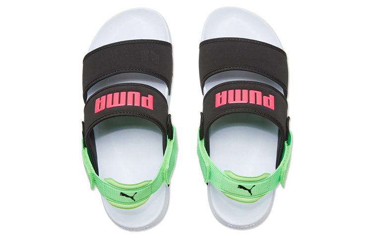 Сандалии PUMA Leadcat Ylm Lite (черно-зеленые) — фото 3