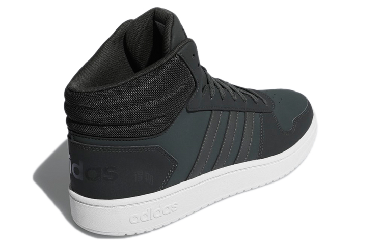 Мужские кеды adidas neo HOOPS 2.0 Mid (черные) — фото 4