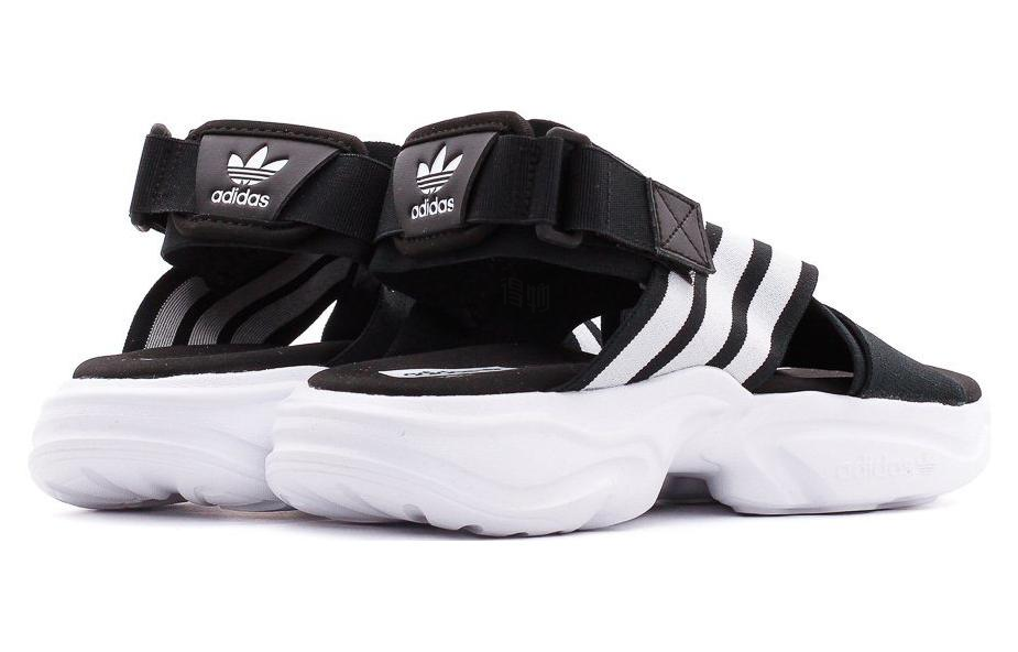 Женские сандалии adidas originals Magmur Sandal (черно-белые) — Чёрный / белый — фото 4