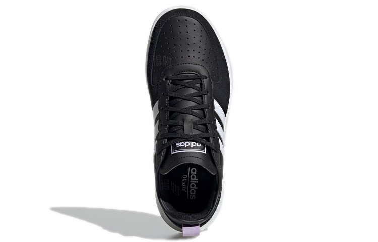 Женские кеды adidas Court80s (черные) — Чёрный / белый — фото 5