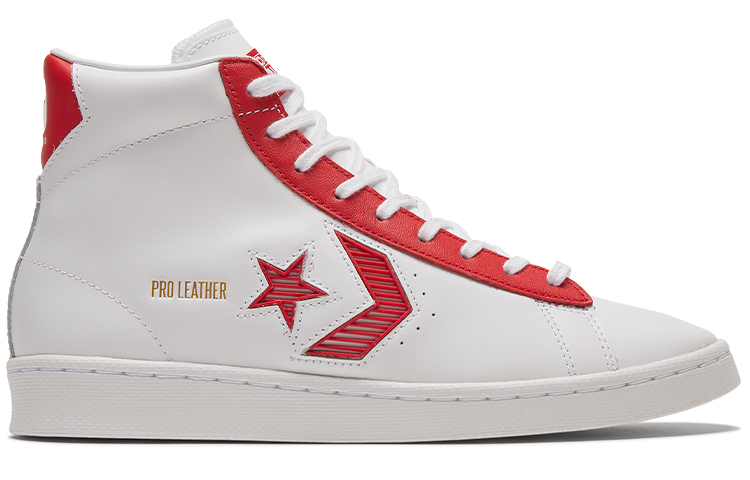 Высокие кеды Converse Cons Pro Leather Rivals (красно-белые) — Красныйбелый — фото 2