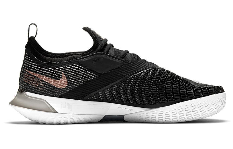 Женские кроссовки Nike React Vapor NXT (черно-золотые) — 黑/白/玫瑰金 — фото 2