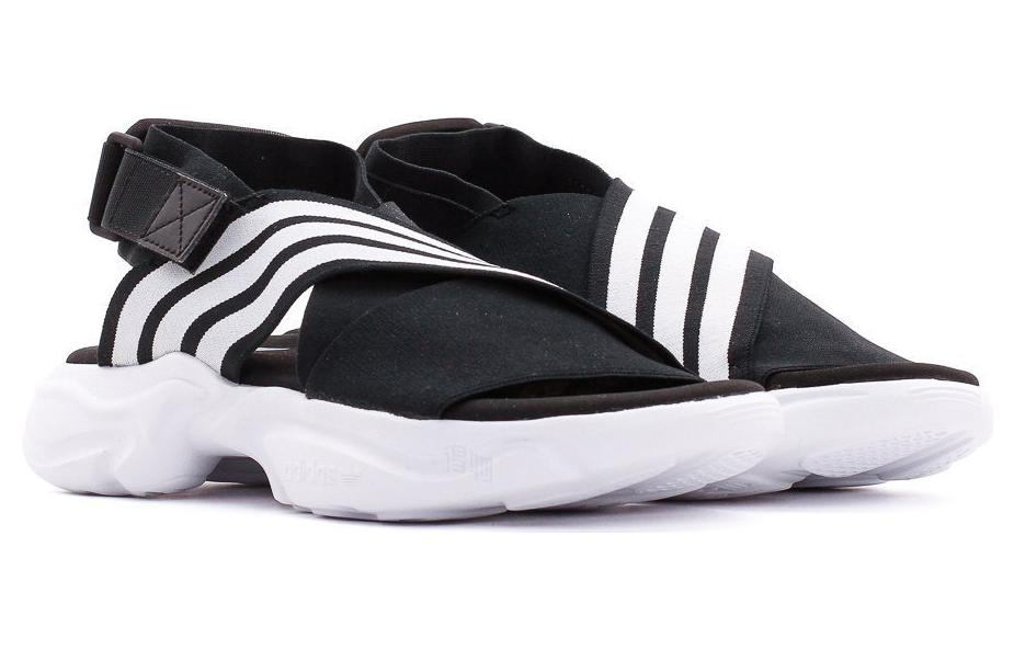 Женские сандалии adidas originals Magmur Sandal (черно-белые) — Чёрный / белый — фото 3