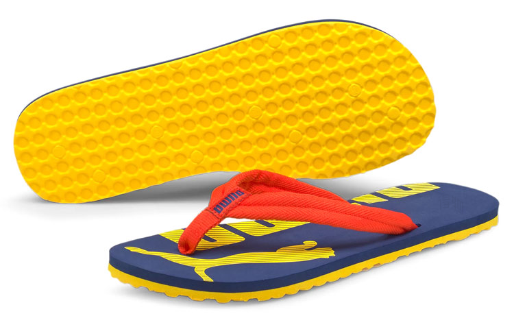 Шлепанцы PUMA Epic Flip (красный / желтый) — Красный / жёлтый — фото 4