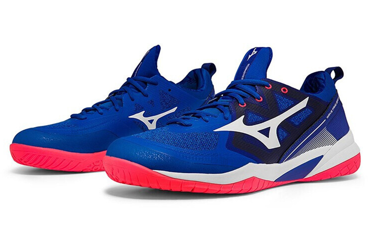 Кроссовки Mizuno Wave Fang Zero 2 (сине-белые) — фото 2