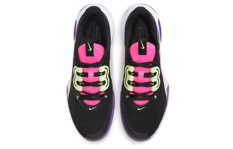 Женские кроссовки Nike Air Max Volley (черно-розово-фиолетовые) — Чёрный / розовый / фиолетовый — фото 4