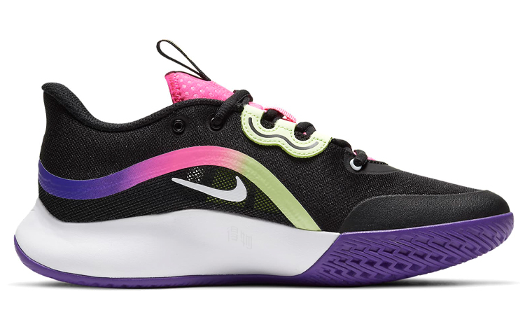 Женские кроссовки Nike Air Max Volley (черно-розово-фиолетовые) — Чёрный / розовый / фиолетовый — фото 2