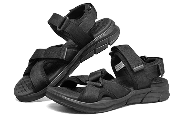 Мужские сандалии Skechers Casual Sandals (черные) — фото 3