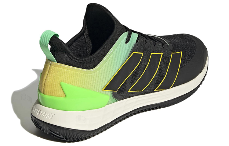 Мужские кроссовки adidas Adizero Ubersonic 4 (черно-зеленые) — фото 4