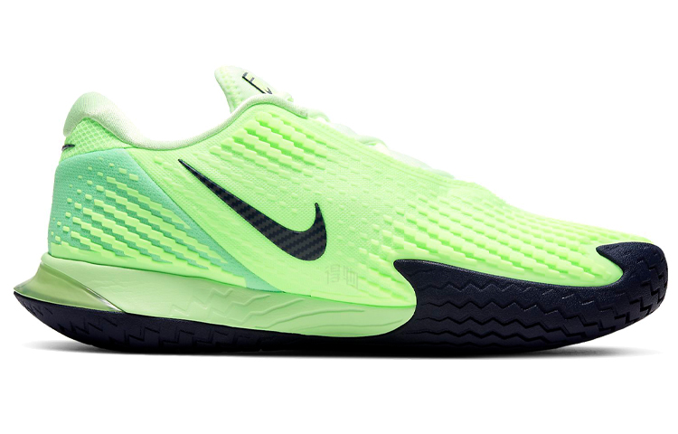 Мужские кроссовки Nike Air Zoom Vapor Cage 4 (черно-зеленые) — фото 2
