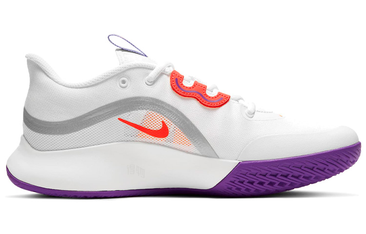 Женские кроссовки Nike Air Max Volley (бело-красно-фиолетовые) — фото 2
