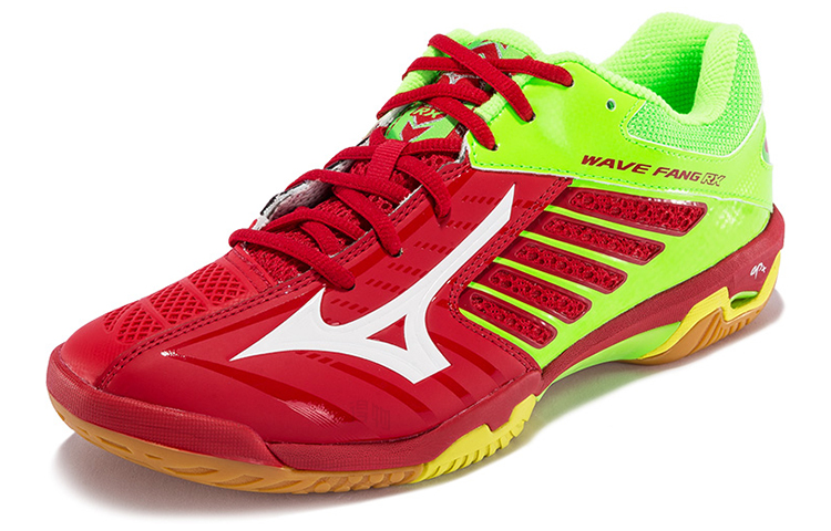 Кроссовки Mizuno Fang Rx2 (красно-зеленые) — фото 2