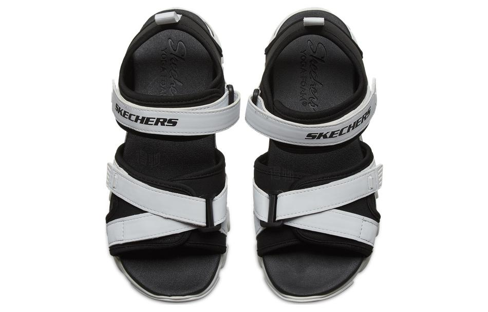 Женские сандалии Skechers D'LITES 2.0 (черно-белые) — фото 3