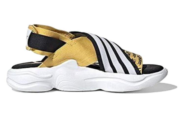 Женские сандалии adidas originals Magmur Sandal (черно-бело-желтый) — фото 2