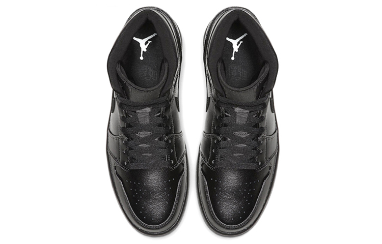 Мужские кроссовки Jordan Air Jordan 1 Mid (черный) — Чёрный — фото 3