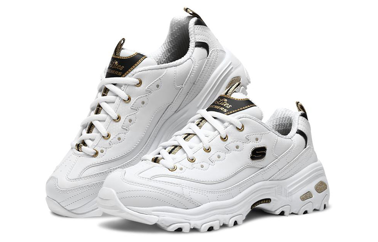 Женские кроссовки Skechers D'Lites (белый) — фото 3