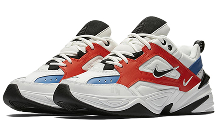 Кроссовки Nike Nike M2K Tekno Tekno Team Orange (бело-сине-оранжевые) — фото 2