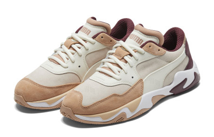 Женские кроссовки PUMA Storm (бело-коричневые) — фото 2
