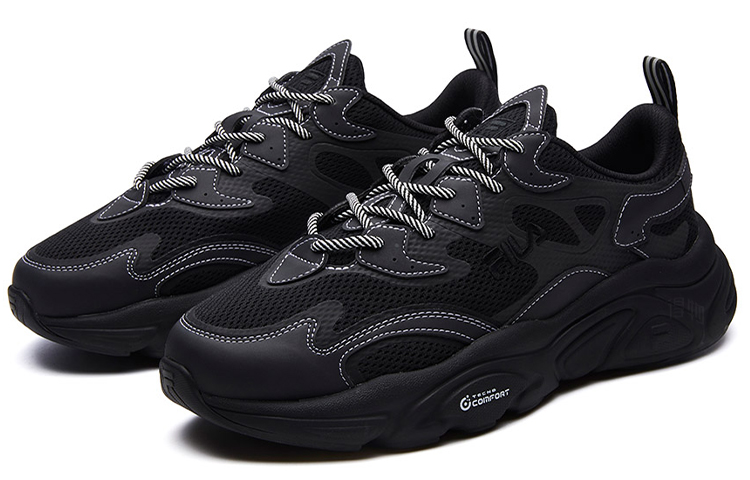 Мужские кроссовки Fila FUSION Mars 1 TPU (черные) — Чёрный — фото 4