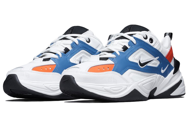 Мужские кроссовки Nike M2K Tekno (белый / синий / красный) — фото 2