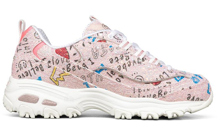 Женские кроссовки Skechers D'LITES 1.0 (розовый) — фото 2