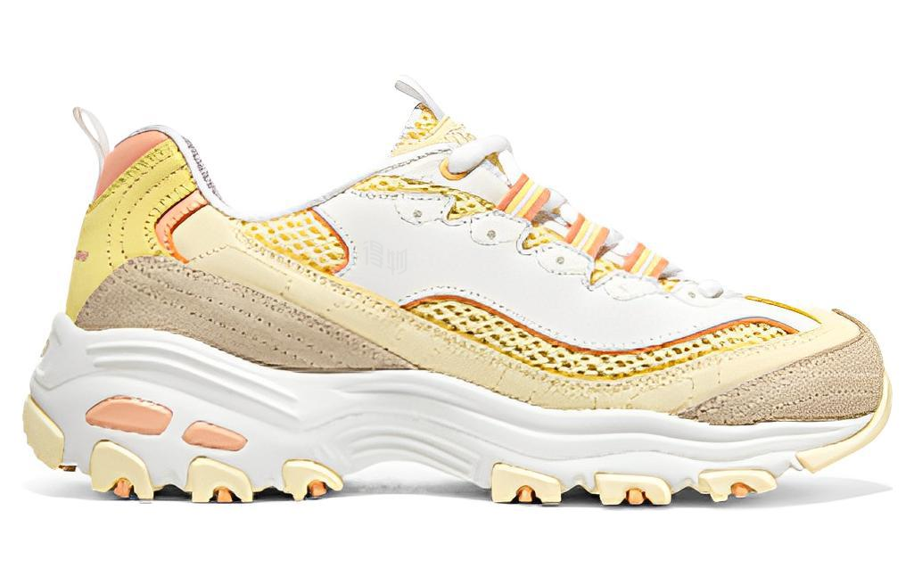 Женские кроссовки Skechers D'LITES 1.0 (желтые) — фото 2