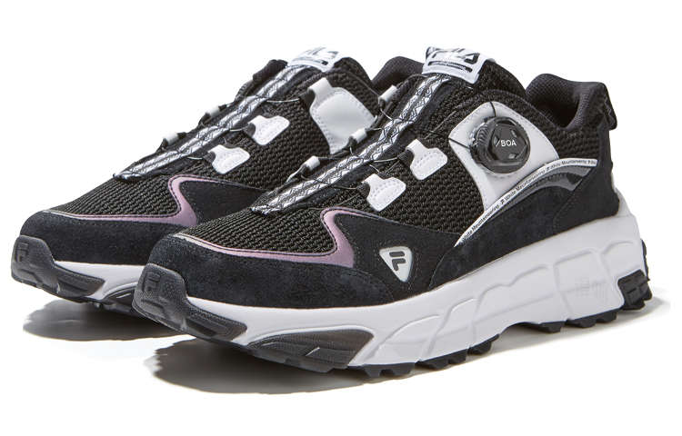 Мужские кеды Fila x White Mountaineering (черно-белые) — фото 3
