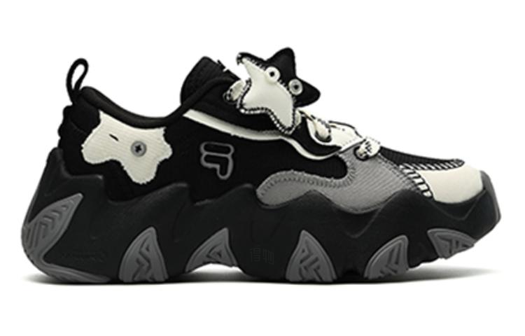 Женские кеды Fila FUSION STARFISH CANVAS (черно-белые) — Чёрный / белый — фото 2