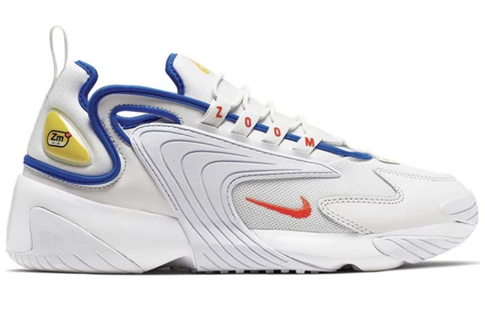 Унисекс кроссовки Nike Zoom 2K (бело-синие) — фото 2