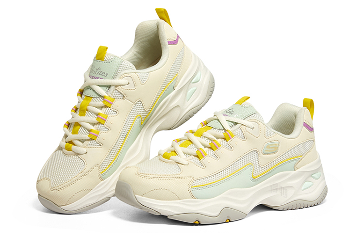 Женские кроссовки Skechers D'LITES AIRY D'LITES (молочный) — 乳白色 — фото 3
