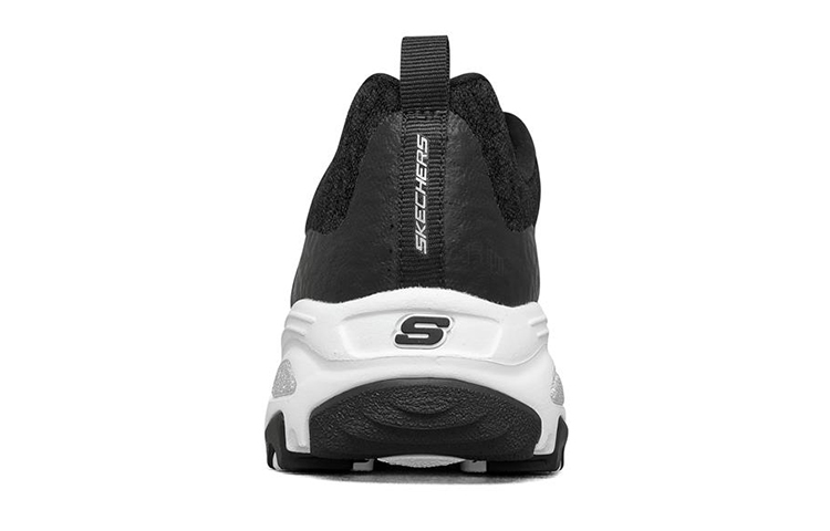 Женские кроссовки Skechers D'LITES 1.0 (черно-белые) — фото 4