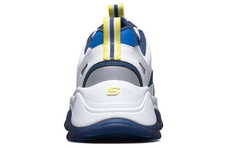 Мужские кроссовки Skechers Kozmiks (синий / белый / желтый) — Синий / белый / жёлтый — фото 4