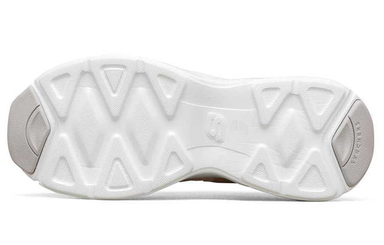 Женские кроссовки Skechers D'Lites Airy (белый / оранжевый / зеленый) — Белый / оранжевый / зелёный — фото 5