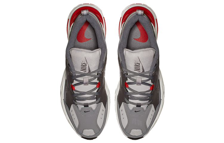 Мужские кроссовки Nike M2K Tekno Gunsmoke (серый / красный) — фото 3