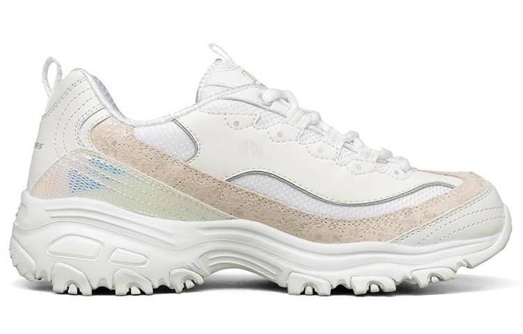 Женские кроссовки Skechers D'LITES 1.0 (белые) — Белый — фото 2