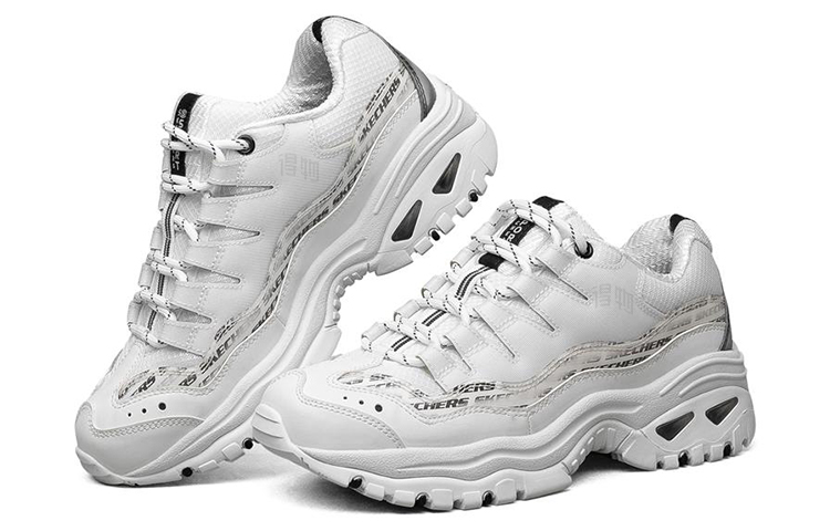 Женские кроссовки Skechers Energy (бело-черные) — Белый / чёрный — фото 3
