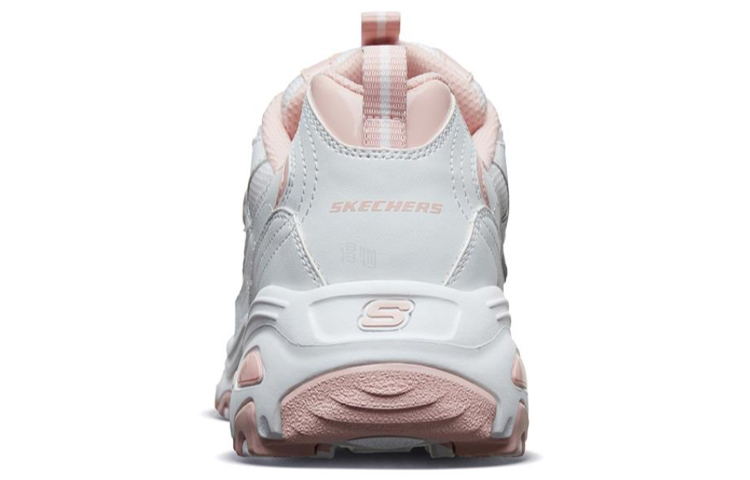 Женские кроссовки Skechers D'Lites 1.0 (розово-белые) — Розовыйбелый — фото 4