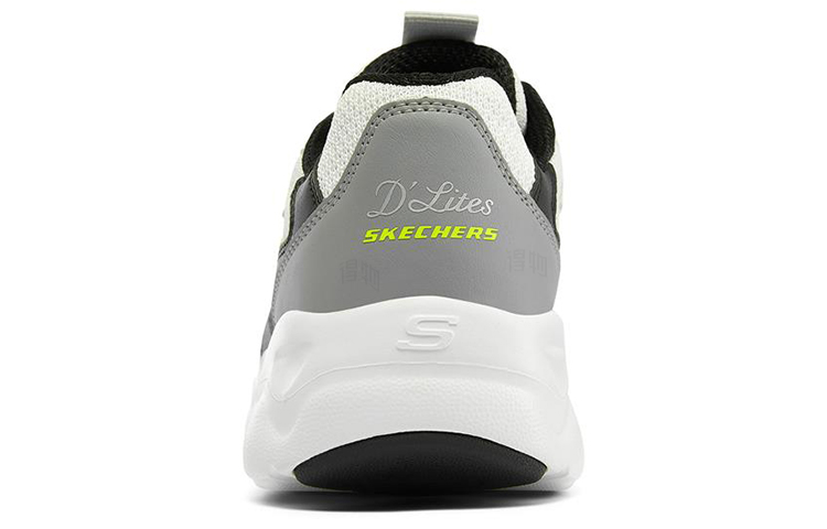 Женские кроссовки Skechers D'LITES AIRY (бело-серо-зеленый) — фото 4