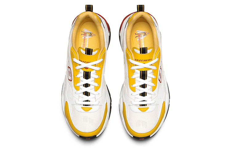 Женские кроссовки One Punch Man x Skechers Stamina V2 (бело-черно-желтые) — фото 5